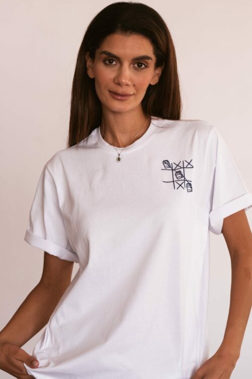 T-shirt morpion lait